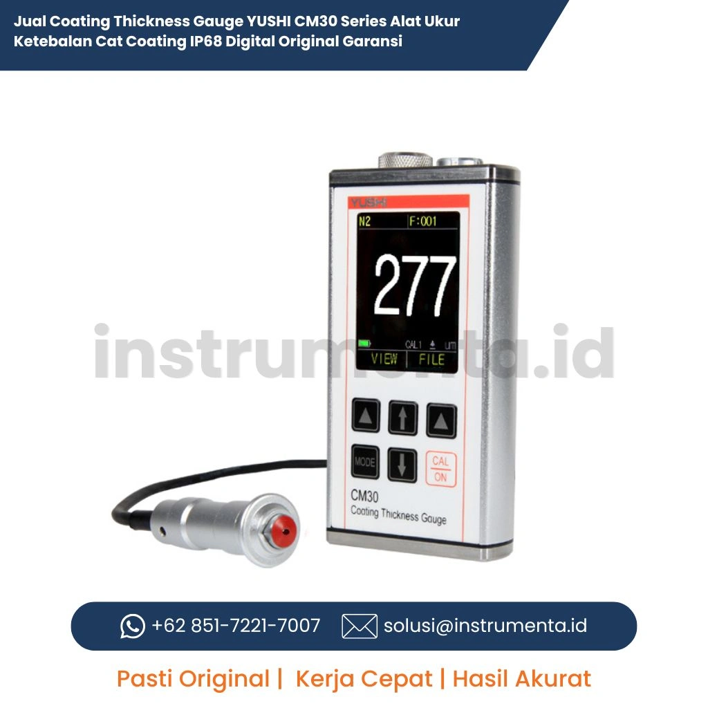Jual Coating Thickness Gauge YUSHI CM30 Series Alat Ukur Ketebalan Cat Coating IP68 Digital Original Garansi
